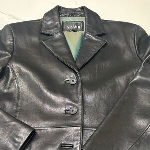 Adler Women's Classic Black Leather Jacket